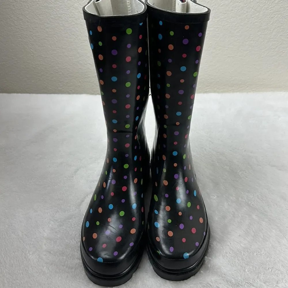 Western Chief Womens‎ Simple Dot Navy Rain boots